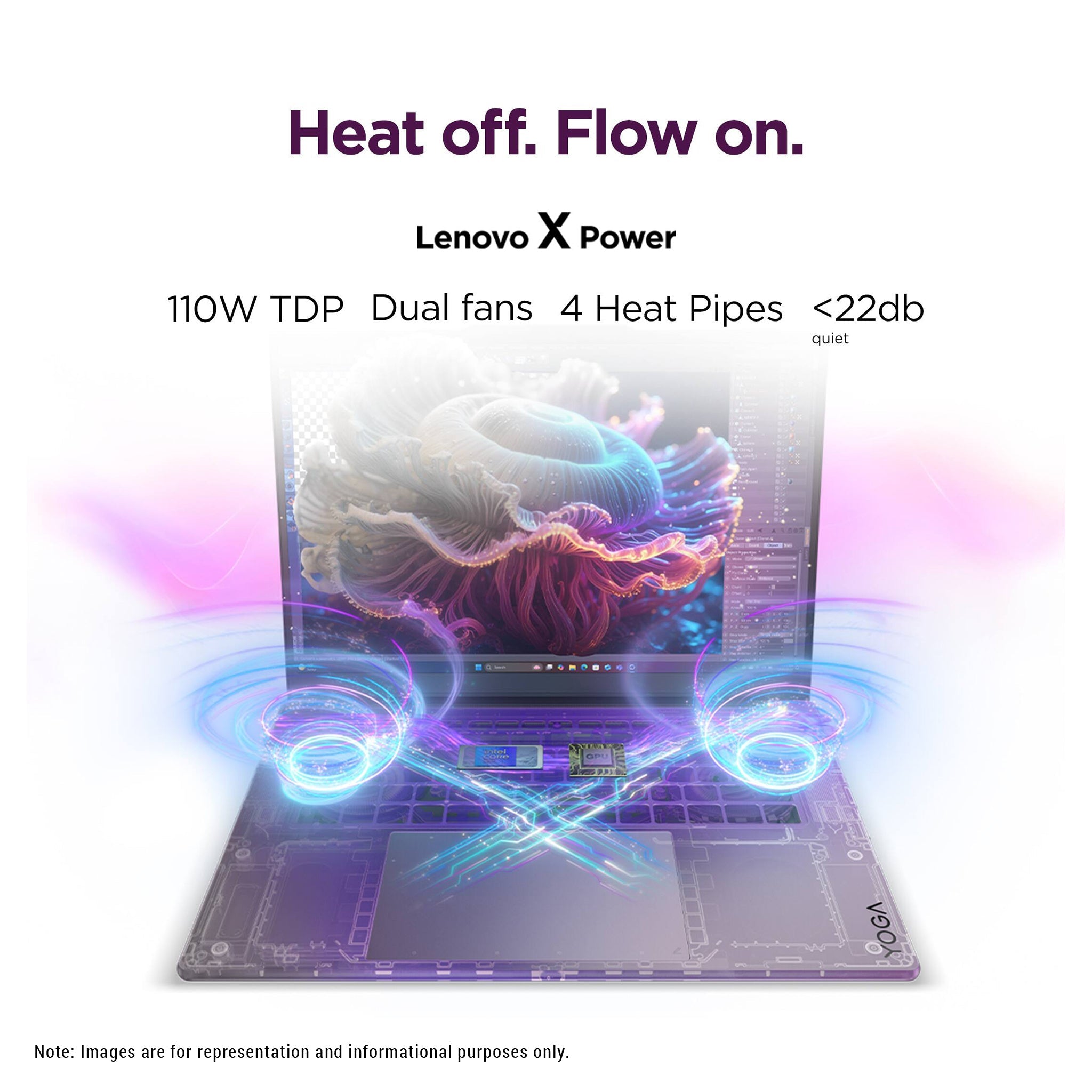 Lenovo Yoga Pro 7i Laptop, Ultra 7-356H, 15.3" 3KG-Force RTX 5050,+ Traix MousePad - Hubitx