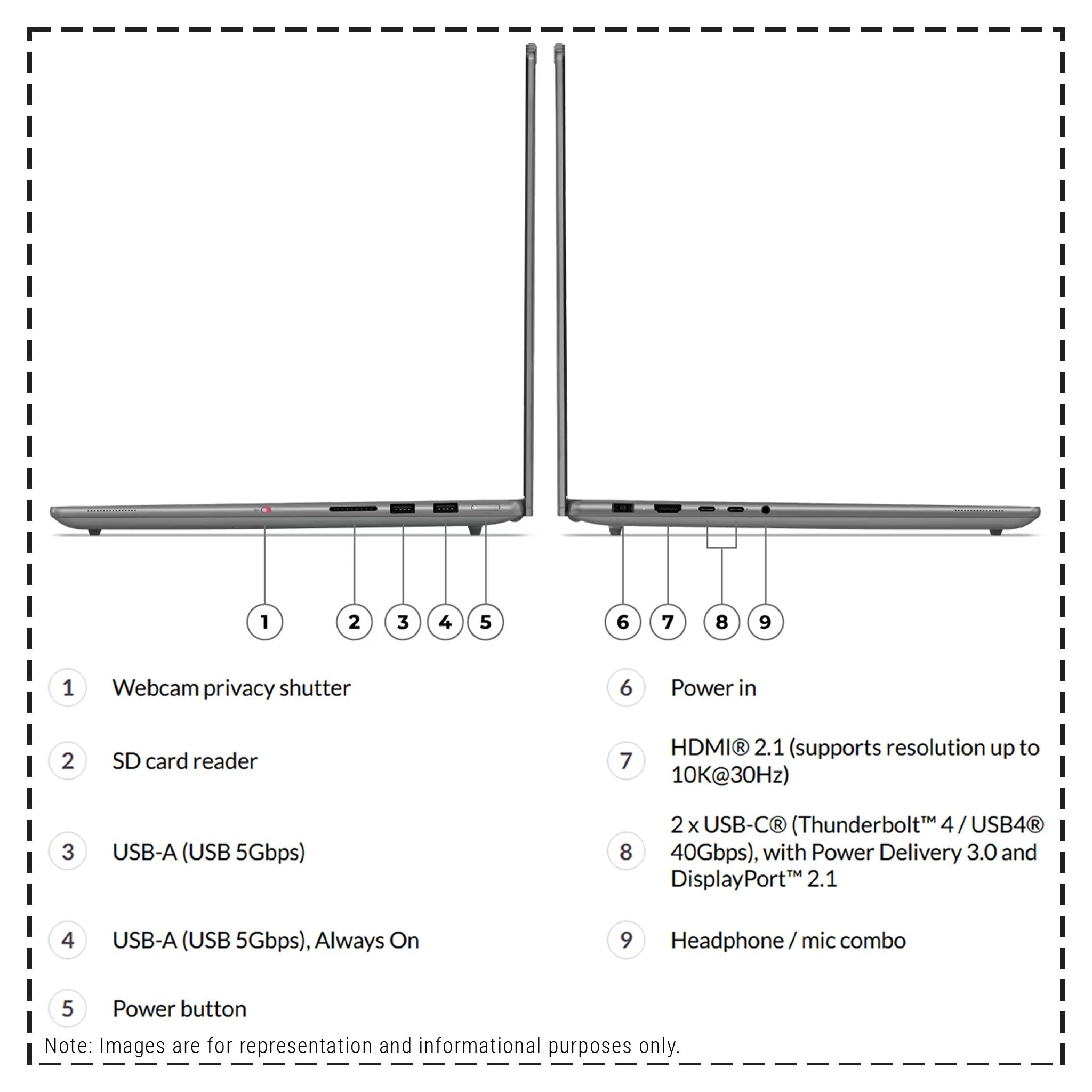 Lenovo Yoga Pro 9i Laptop, Ultra 9 - 285H, 16" 2.8K Touchscreen, RTX 5050 - Hubitx