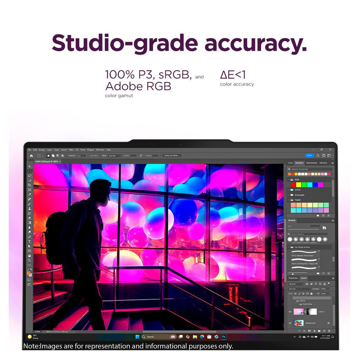 Lenovo Yoga Slim 7i Ultra Aura Edition Laptop, Ultra 7-355, 14" Graphics, Seashell+Traix Mousepad - Hubitx