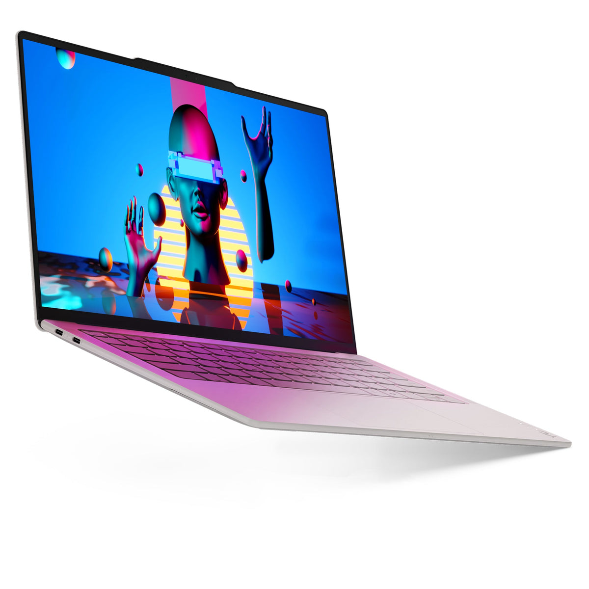 Lenovo Yoga Slim 7i Ultra Aura Edition Laptop, Ultra 7-355, 14" Graphics, Seashell+Traix Mousepad - Hubitx