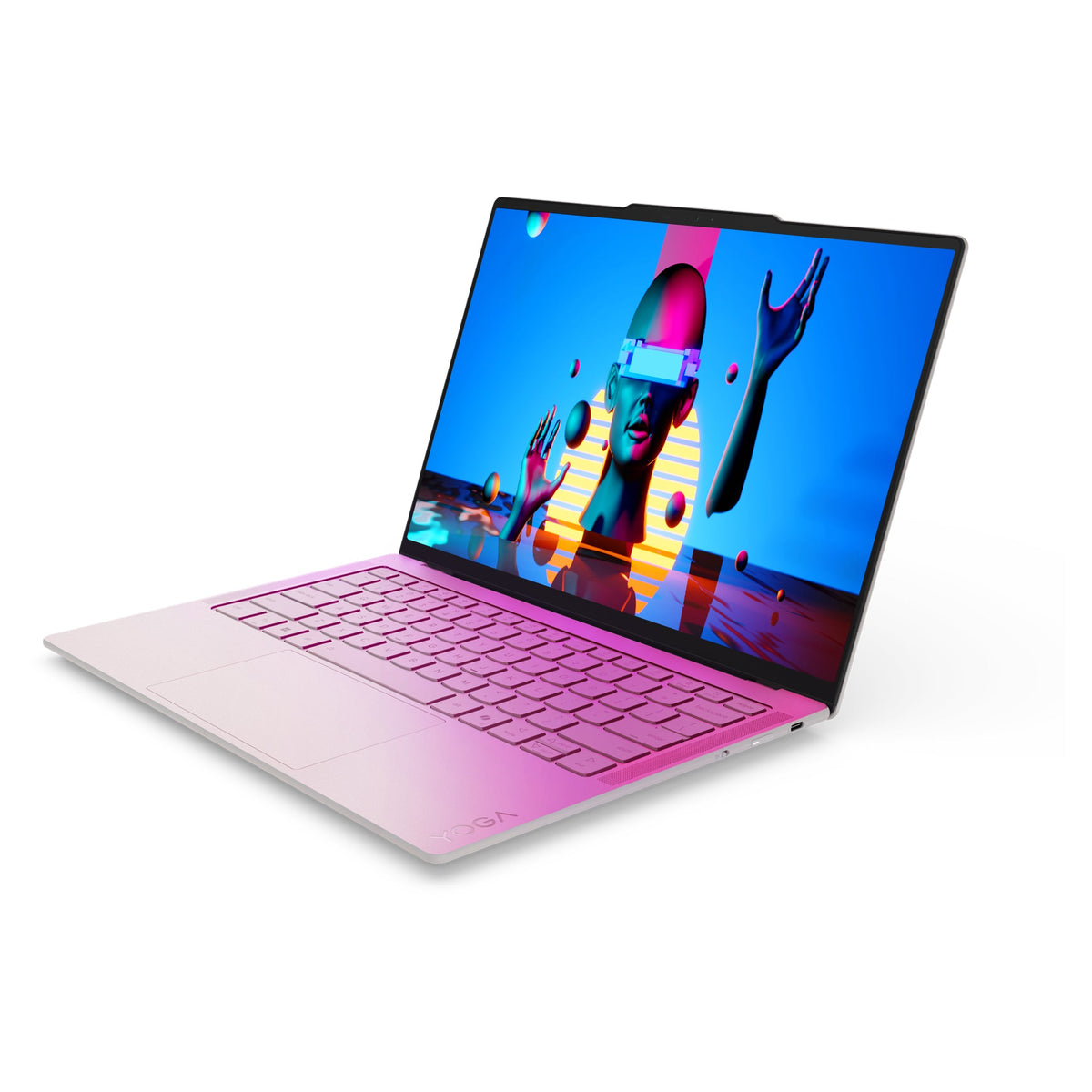 Lenovo Yoga Slim 7i Ultra Aura Edition Laptop, Ultra 7-355, 14" Graphics, Seashell+Traix Mousepad - Hubitx