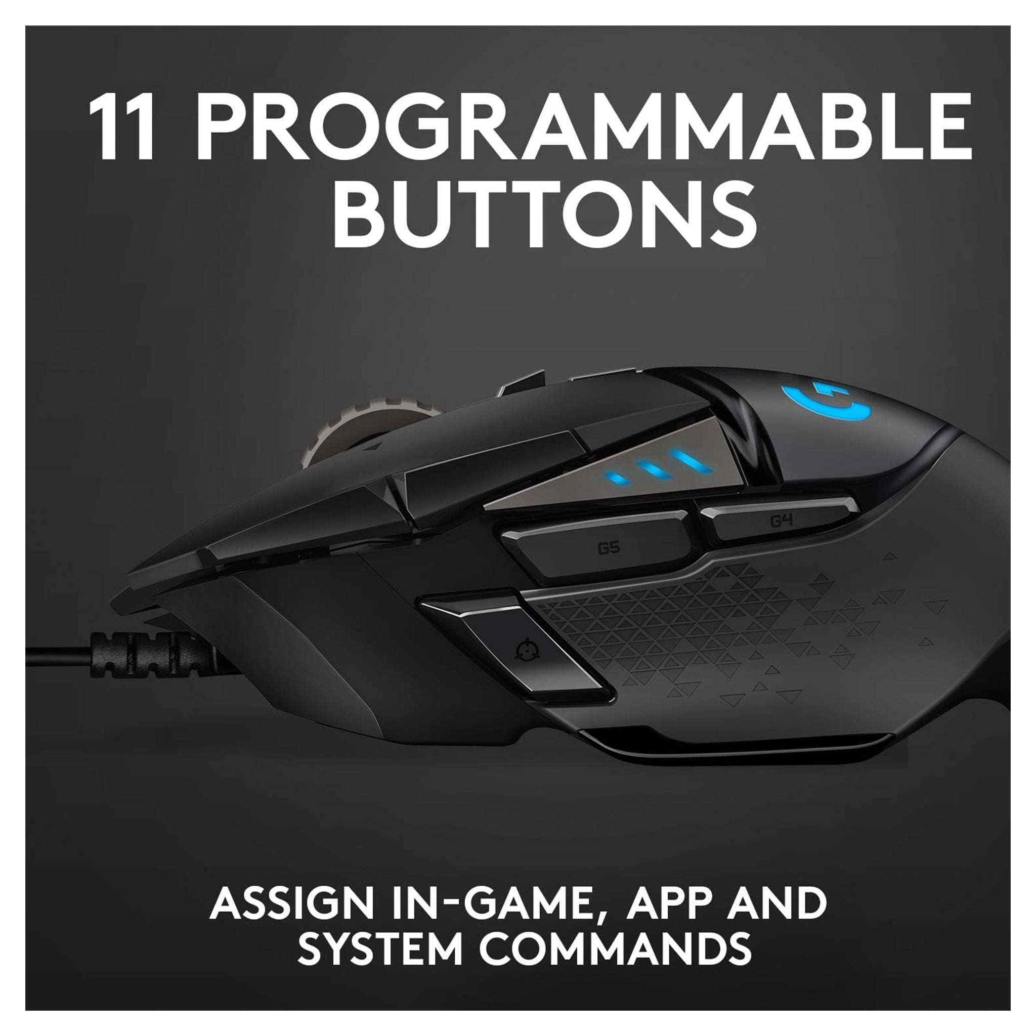 Logitech G502 HERO High Performance Wired Gaming Mouse – 25K DPI, RGB Lighting - Hubitx