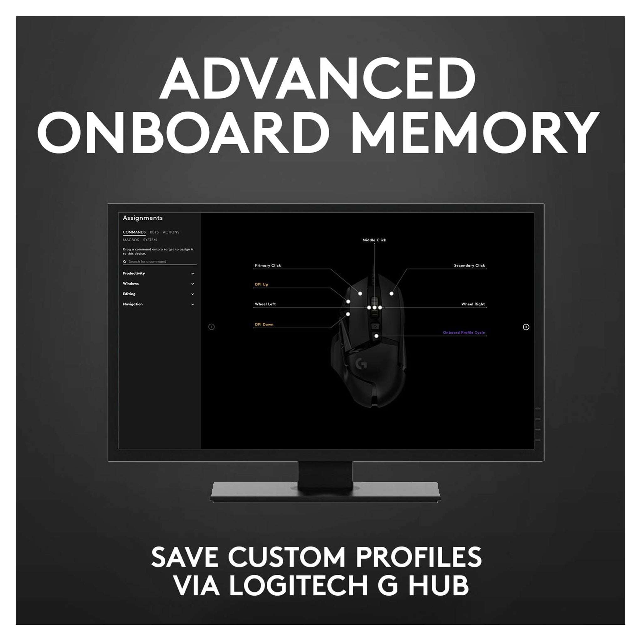 Logitech G502 HERO High Performance Wired Gaming Mouse – 25K DPI, RGB Lighting - Hubitx