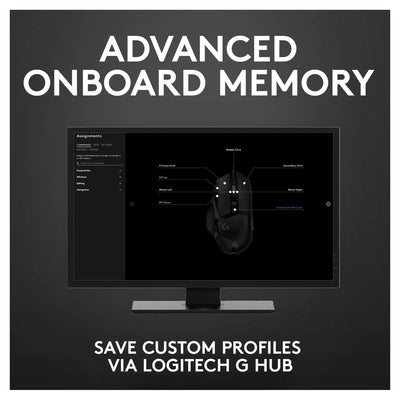 Logitech G502 HERO High Performance Wired Gaming Mouse – 25K DPI, RGB Lighting - Hubitx