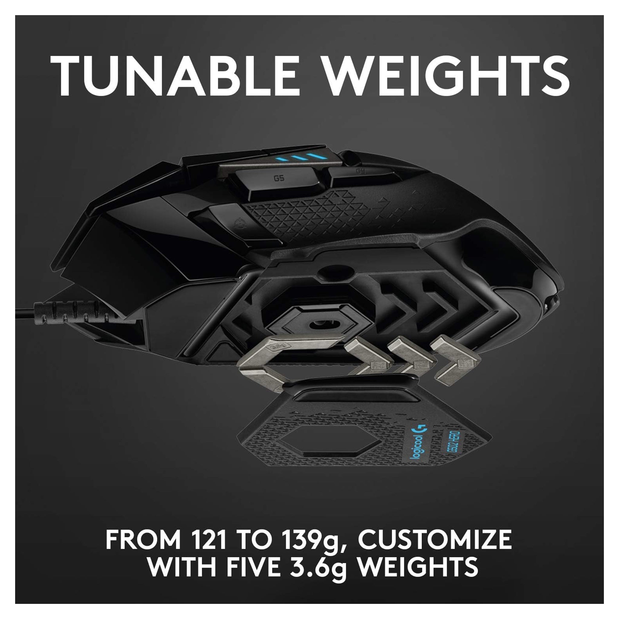 Logitech G502 HERO High Performance Wired Gaming Mouse – 25K DPI, RGB Lighting - Hubitx