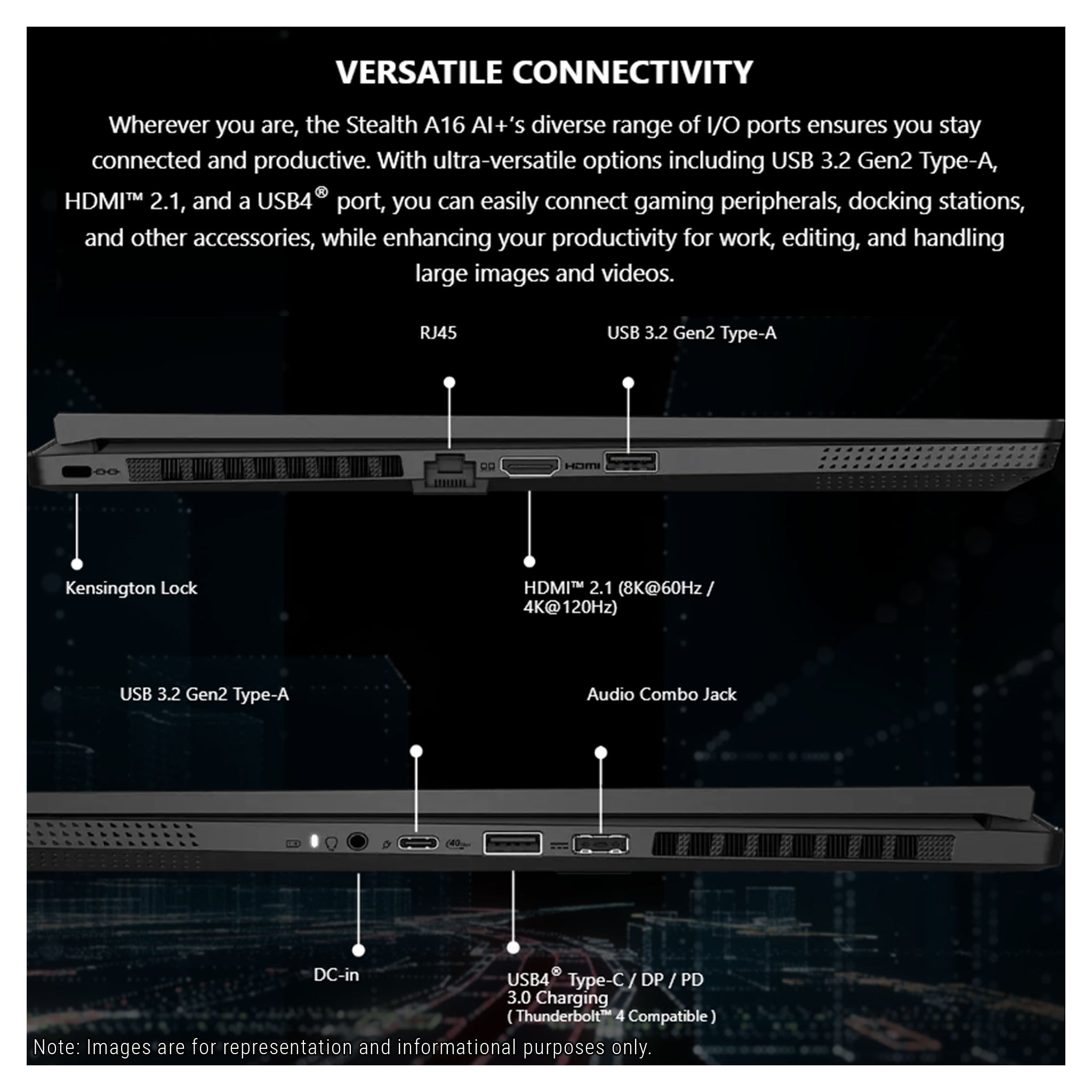 MSI Creator A16 AI+ – Ryzen AI 9 365, RTX 4060, 16" QHD+, W11 Pro - Hubitx
