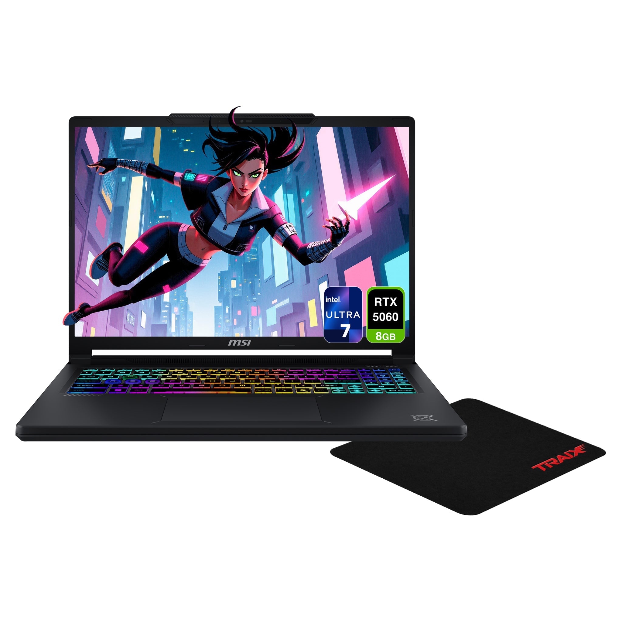 MSI Crosshair 16 Max Gaming Laptop,Ultra 7-251HX, 16" QHD,RTX 5060,+Traix MousePad - Hubitx