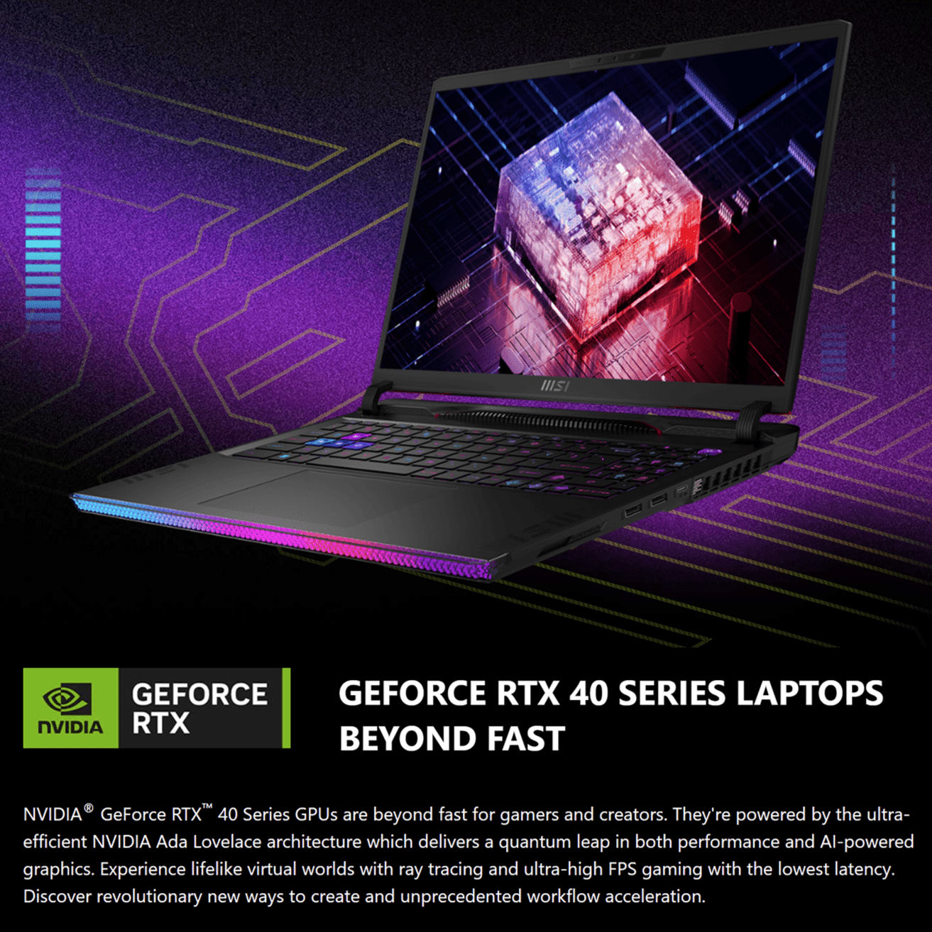 MSI Raider 16 Gaming Laptop – i9 - 13950HX, RTX 4060, 16" FHD+ 144Hz - Hubitx