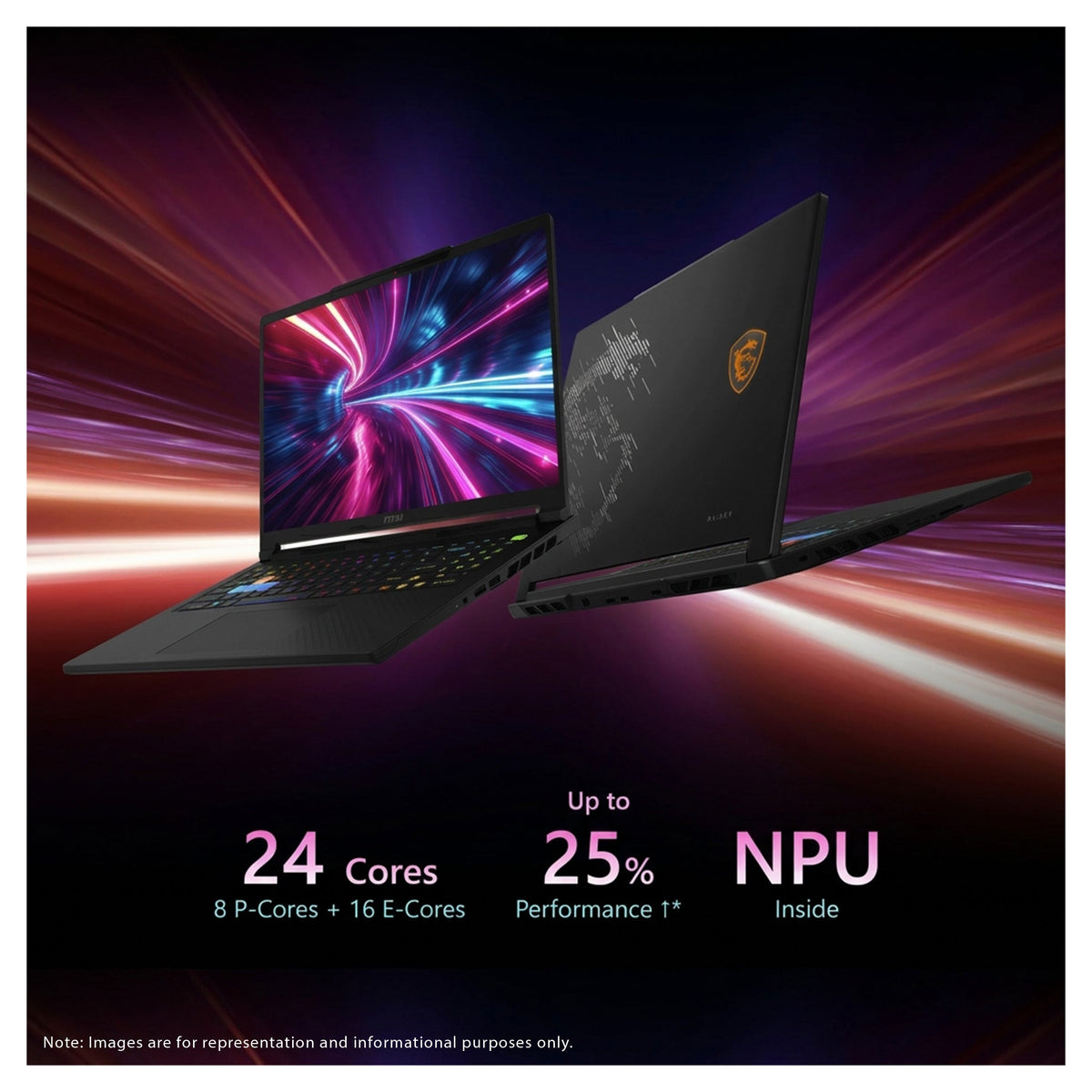 MSI Raider 16HX Gaming Laptop, Ultra 9-275HX, 16" QHD+ (2560x1600), Nvidia GeForce RTX 5070Ti, W11 Home, + Traix MousePad - Hubitx