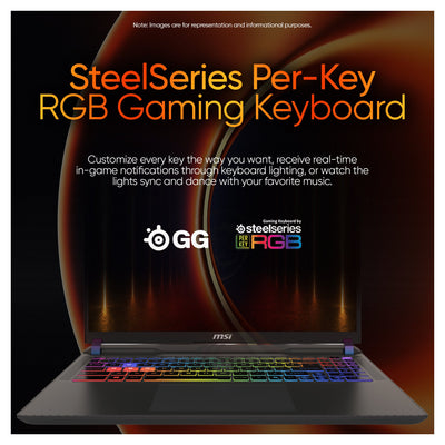 MSI Raider 18 HX Laptop, Ultra 9 - 285HX, 18" QHD+ 240Hz, RTX 5070Ti + Traix Mousepad - Hubitx