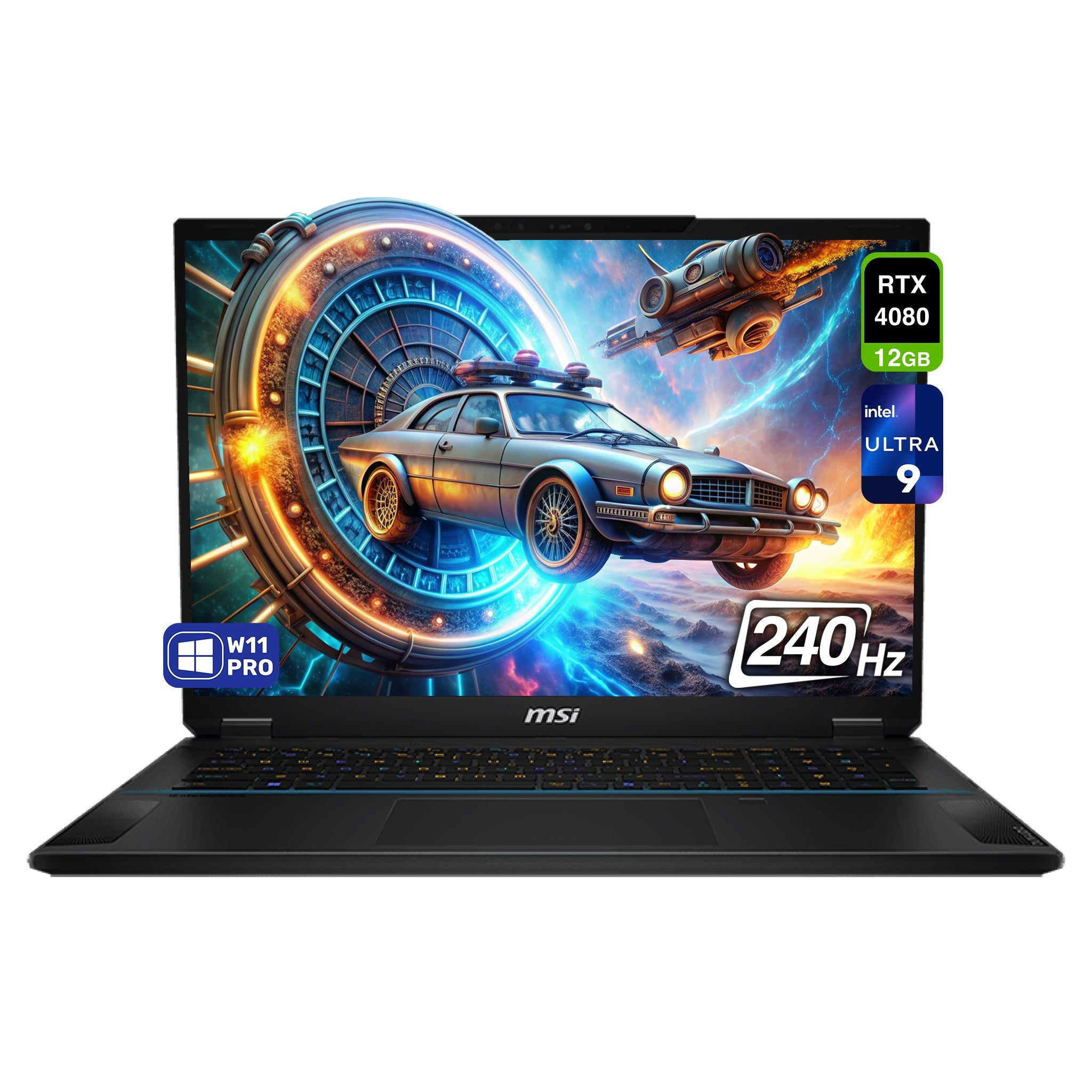 MSI Stealth 18 AI Studio Gaming Laptop – Ultra 9 185H, RTX 4080, 18" 2.5K 240Hz (Used - Like New) - Hubitx