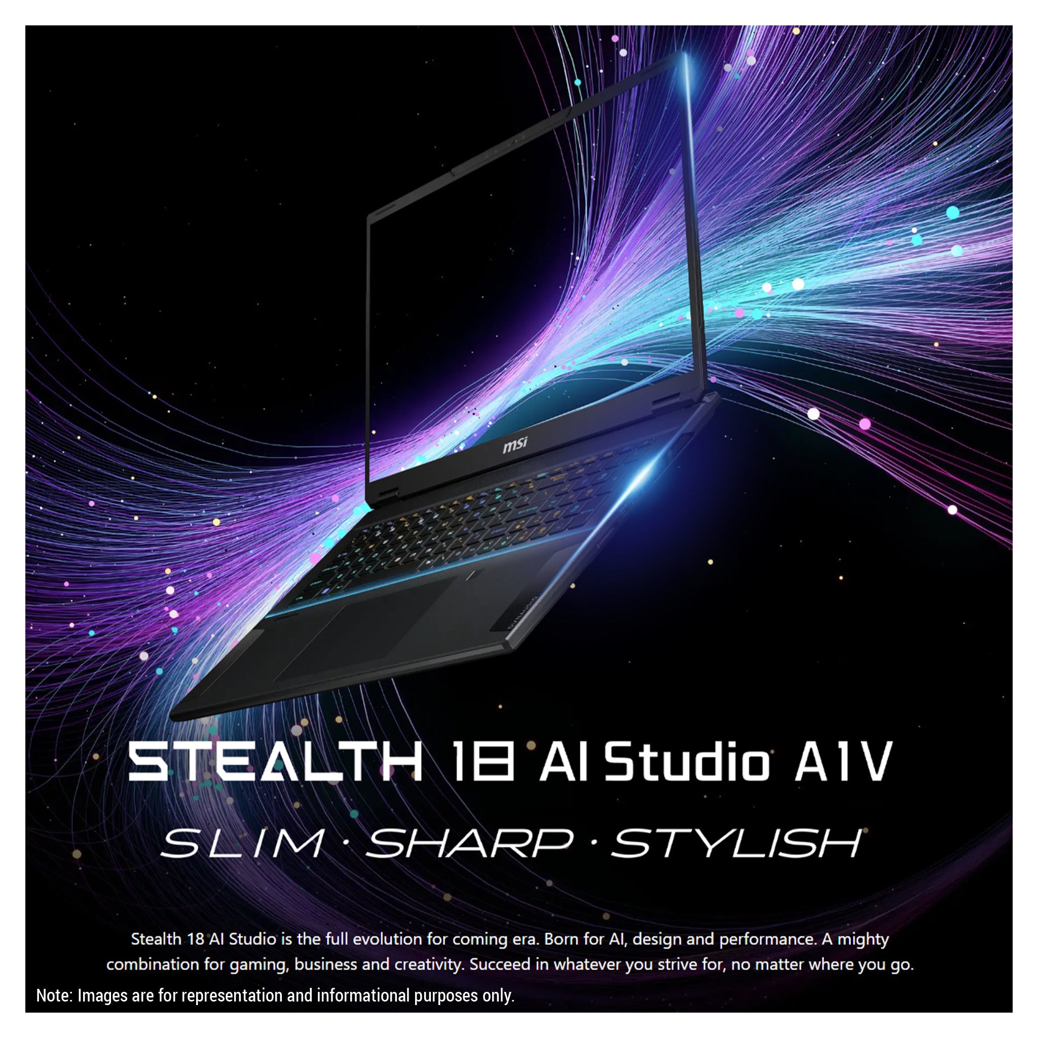 MSI Stealth 18 AI Studio Gaming Laptop – Ultra 9 185H, RTX 4080, 18" 2.5K 240Hz (Used - Like New) - Hubitx