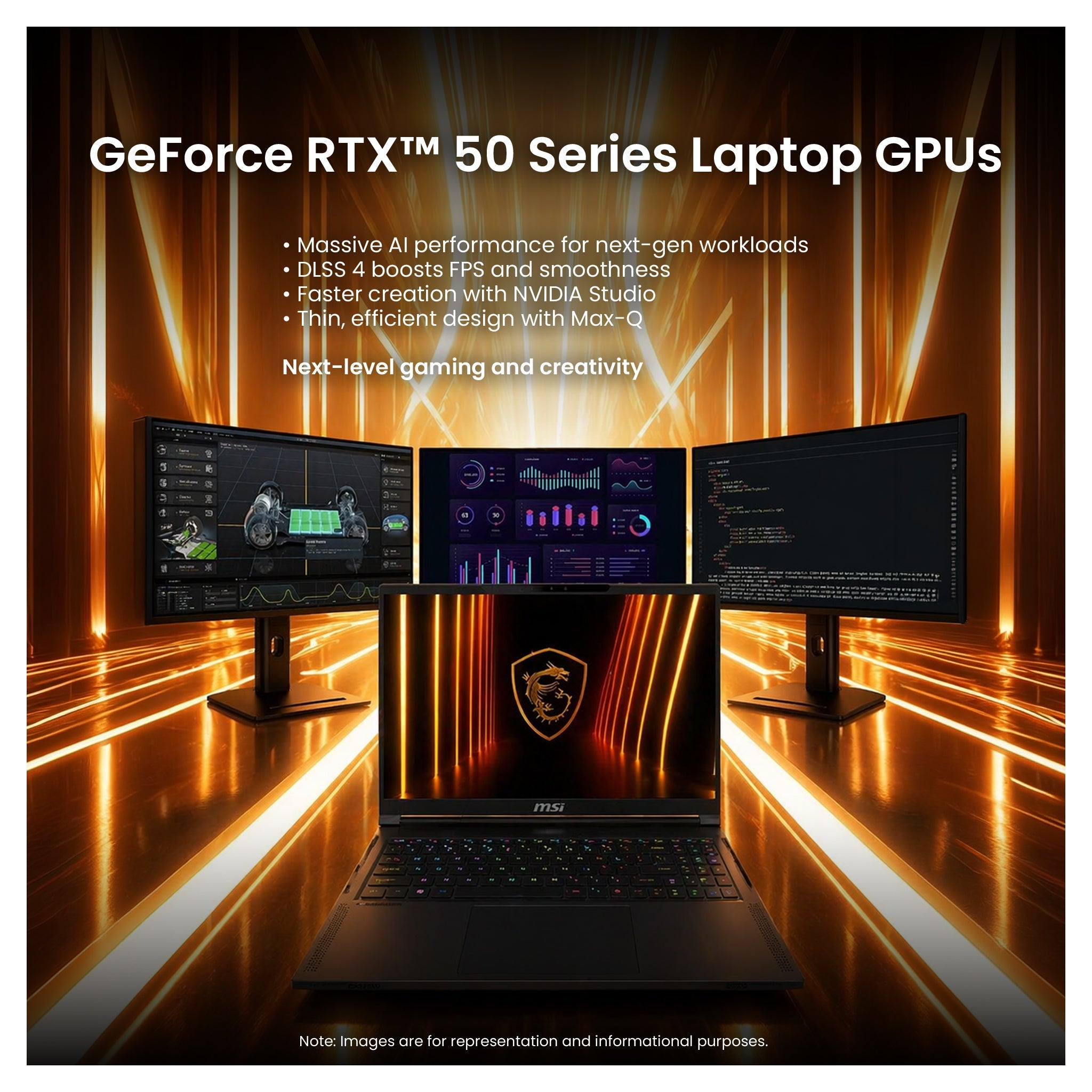 MSI Stealth A16 AI+ Gaming Laptop, Ryzen AI 9 HX - 370, RTX 5070Ti, 16" QHD+ +Traix MousePad - Hubitx