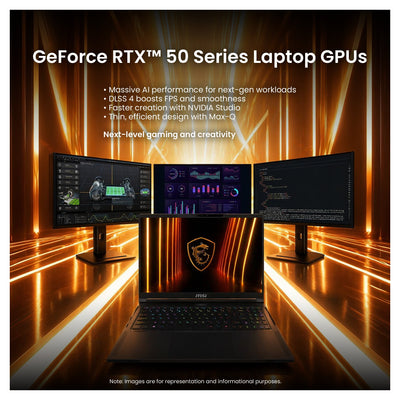 MSI Stealth A16 AI+ Gaming Laptop, Ryzen AI 9 HX - 370, RTX 5070Ti, 16" QHD+ +Traix MousePad - Hubitx