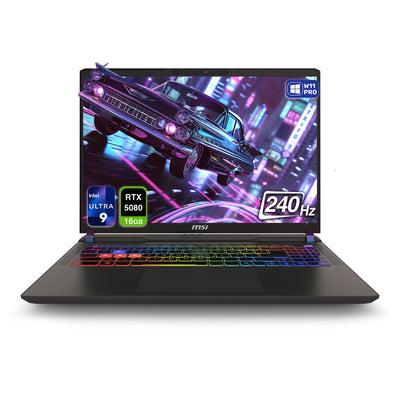 MSI Vector 16 HX AI Gaming Laptop, Intel Ultra 9 - 275HX, 16" WQXGA 240Hz, RTX 5080 (Used - Like New) - Hubitx
