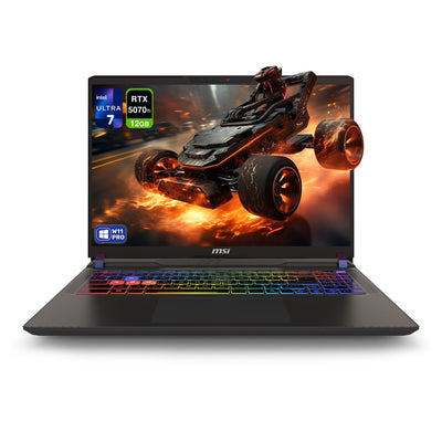 MSI Vector 16 HX AI Gaming Laptop, Ultra 7 - 255HX, 16” FHD+ (1920x1200) 144Hz RTX 5070Ti - Hubitx