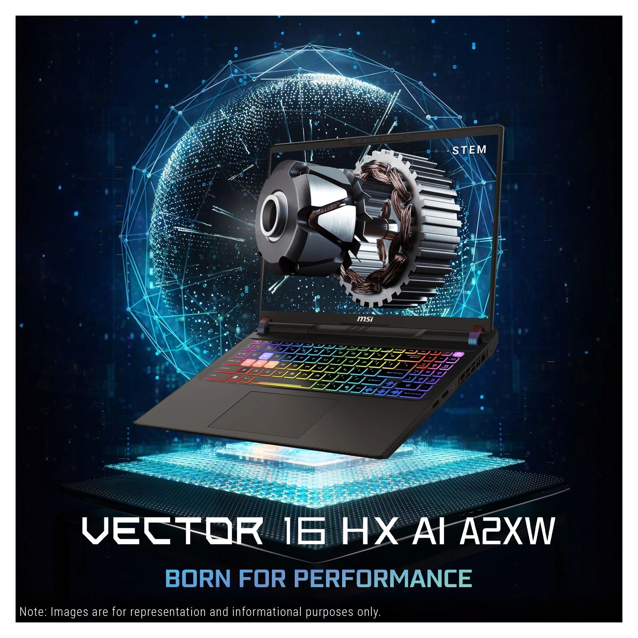 MSI Vector 16 HX AI Gaming Laptop, Ultra 7 - 255HX, 16” FHD+ (1920x1200) 144Hz RTX 5070Ti - Hubitx