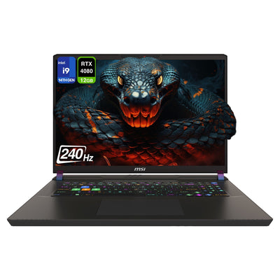 MSI Vector 17 HX Gaming Laptop – i9 - 14900HX, RTX 4080, 17" QHD+ 240Hz (Used - Like New) - Hubitx