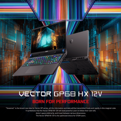 MSI Vector GP68HX Gaming Laptop – i9 - 12900H, RTX 4080 12GB, 16" FHD+ 144Hz - Hubitx