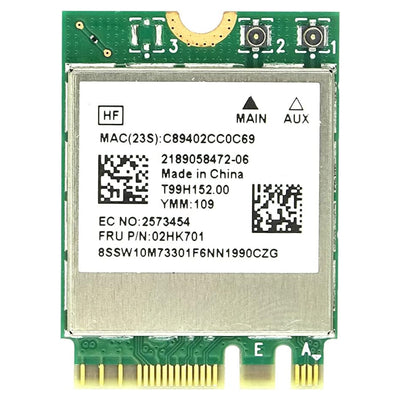 Realtek RTL8822CE Wireless Card – Dual - Band Wi - Fi AC + Bluetooth 5.0 (M.2 / NGFF) - Hubitx