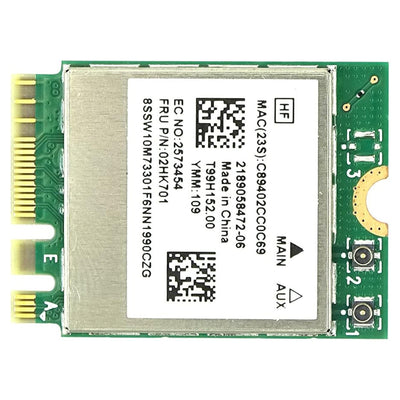 Realtek RTL8822CE Wireless Card – Dual - Band Wi - Fi AC + Bluetooth 5.0 (M.2 / NGFF) - Hubitx