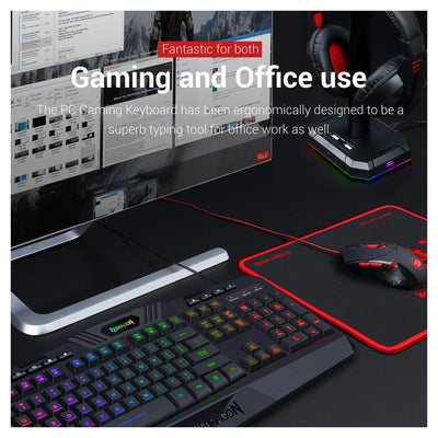 Redragon S101 Gaming Keyboard & M601 Mouse Combo – RGB Backlit Gaming Set - Hubitx