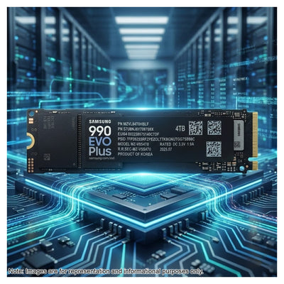 Samsung 990 EVO Plus SSD 4TB, PCIe Gen4, Gen5, M.2 2280 (MZ - V9S4T0B/AM) - Hubitx