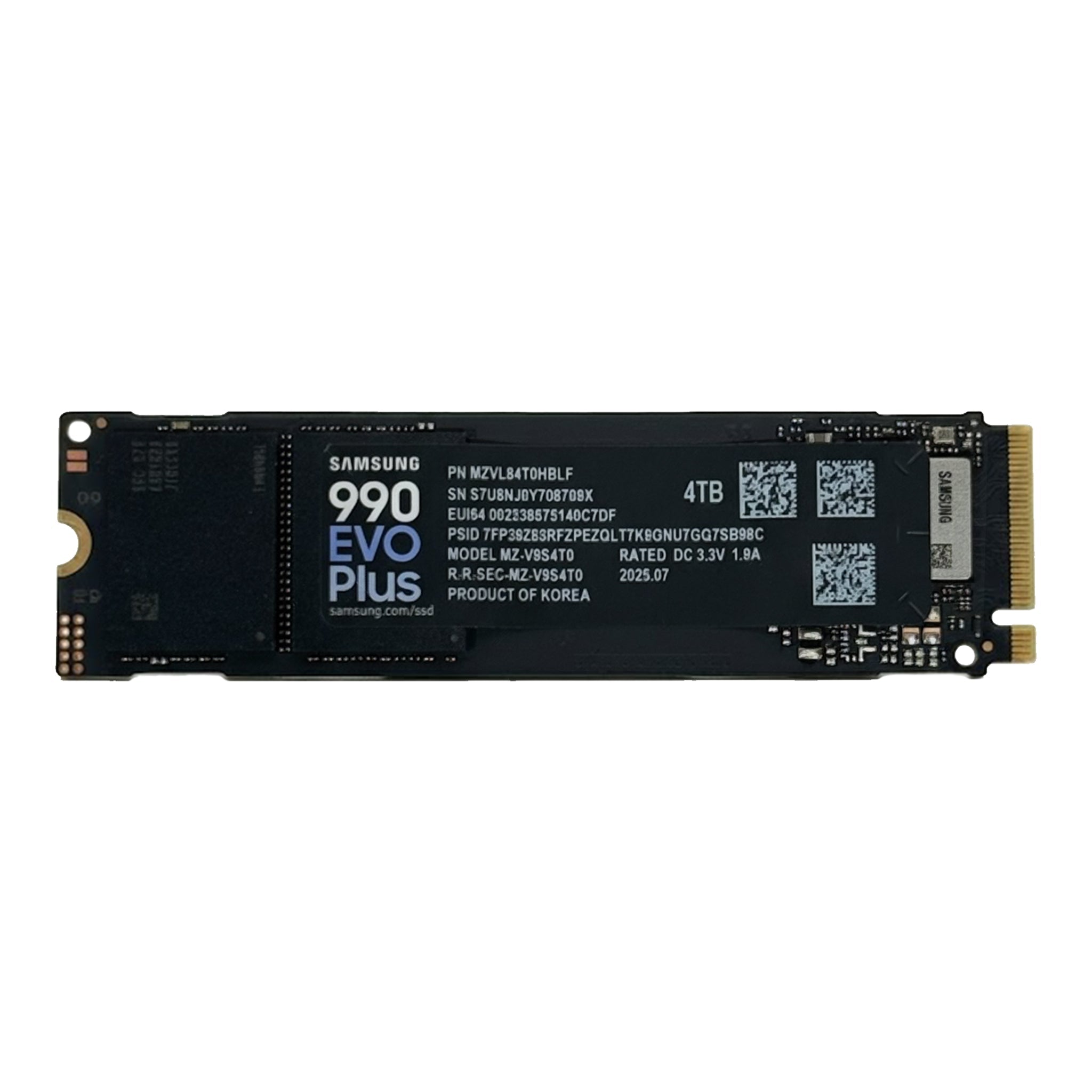 Samsung 990 EVO Plus SSD 4TB, PCIe Gen4, Gen5, M.2 2280 (MZ - V9S4T0B/AM) - Hubitx