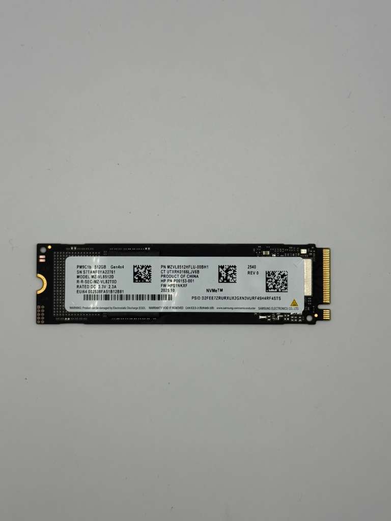 Samsung PM9C1 512GB PCIe Gen4 NVMe M.2 2280 SSD – MZVL8512HELU - 00BTW - Hubitx