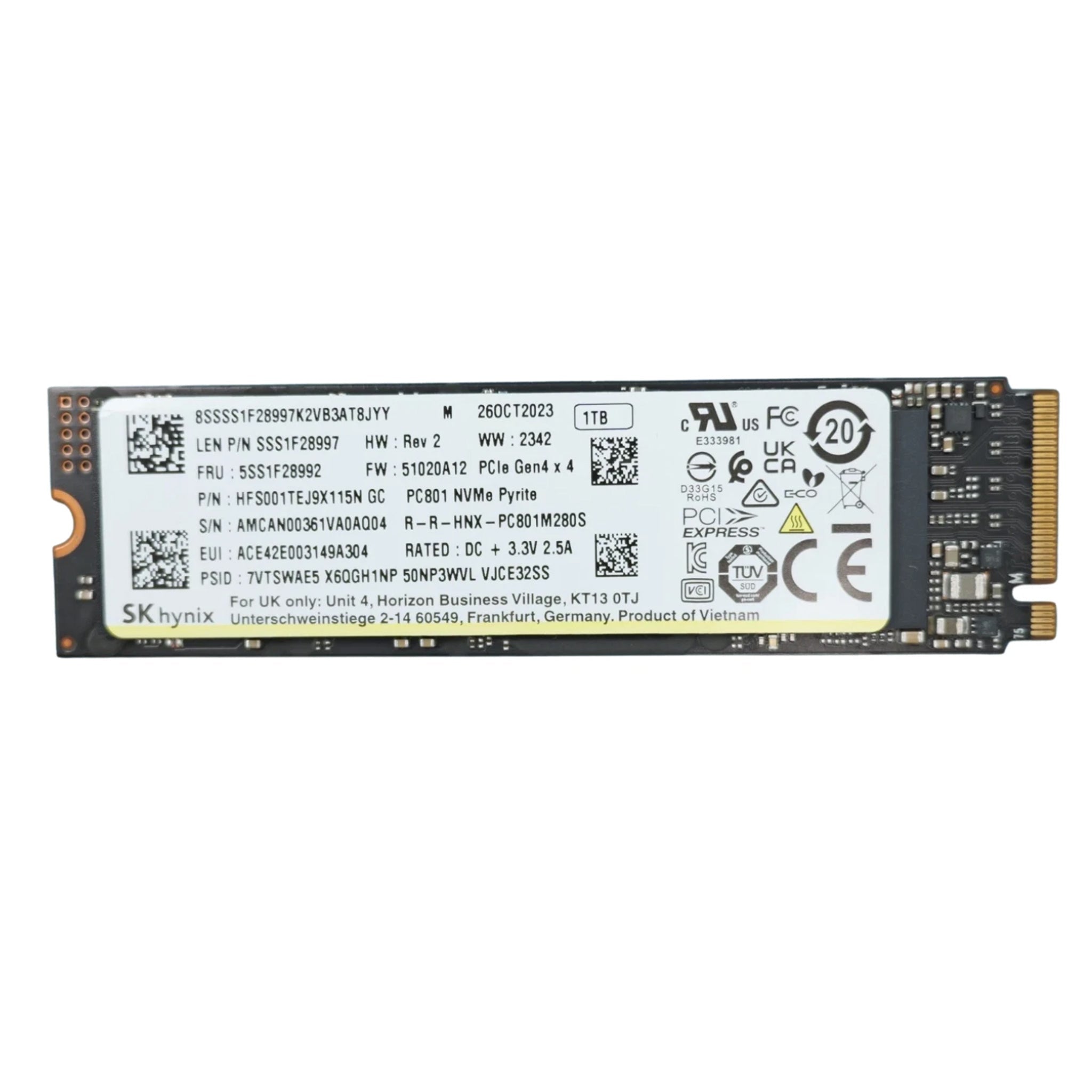 SK Hynix HFS001TEJ9X115N GC M.2 (2280) Gen4 1TB SSD – Hubitx